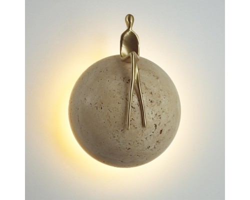 7011/5WL L-VISION ODL25 Настенный светильник латунь/камень/медь IP20 LED 1*5W 3000K 220V CONFUCIUS