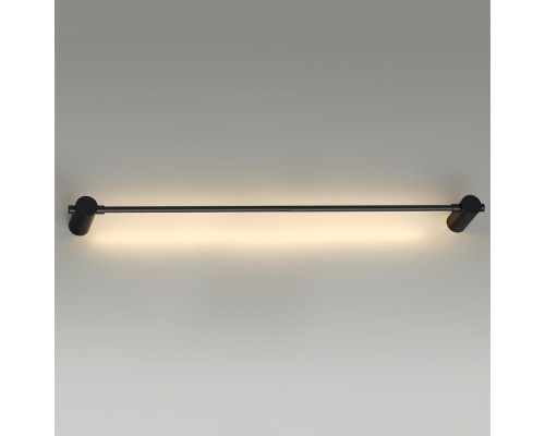 4395/8WL HIGHTECH ODL23 129 черный/металл Настенный св-к IP20 LED 8W 320Лм 3000K DALIA