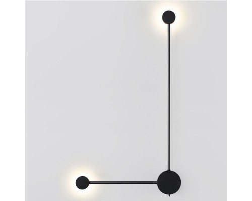 7008/10WL HIGHTECH ODL25 319 черный/металл/акрил Настенный светильник LED 3000/4000K тумблер на корп. 10W 220V CRI > 90 SATELLITE
