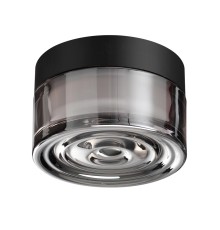 7157/6CL HIGHTECH ODL26 Настенно-потолочный светильник  черный/дымчатый/стекло/поликарбонат IP65 LED 6W 410Лм 2200/2700/3000K 120° 220-240V RONDA