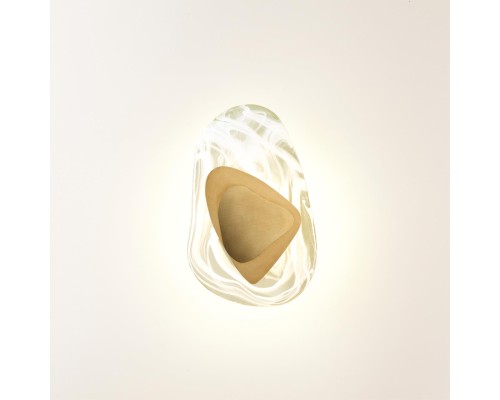 4314/9WL MIDCENT ODL22 125 стекло с эффектом льда/ металл бронза Настенный светильник IP20 LED 6W 205Лм 3000K ICY