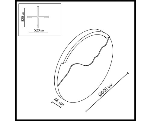 7168/20WL HIGHTECH ODL26 427 Настенный светильник белый/гипс/металл IP20 LED 20W 3500K 220-240V MONTANA