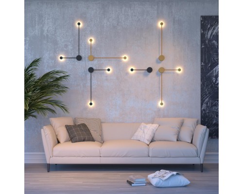 Накладной светодиодный светильник Odeon Light 3902/5WG Satellite золотистый LED 5 Вт 4000K