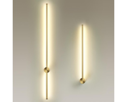 4335/12WGP HIGHTECH ODL23 299 золото Настенный светильник IP20 LED 12W 525Лм 3000K/4000K (перекл. ч/з тумблер на драйвере) FILLINI