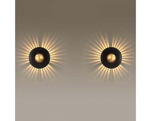 4223/13WL MIDCENT ODL21 131 черн/золот/металл Настенный светильник IP20 LED 13W 1520Лм 3000K ADAMAS