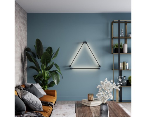 4395/8WL HIGHTECH ODL23 129 черный/металл Настенный св-к IP20 LED 8W 320Лм 3000K DALIA