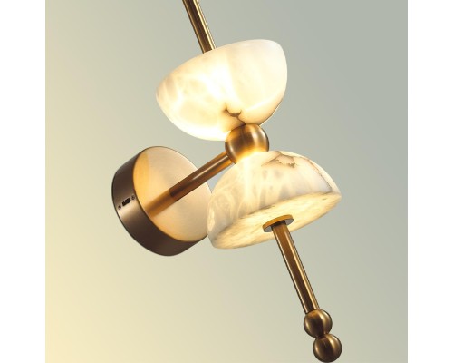 6685/7WL L-VISION ODL26 Настенный светильник  бронзовый/белый/алебастр/металл IP20 LED 7W 560Лм 3000K 220-240V FELIZ