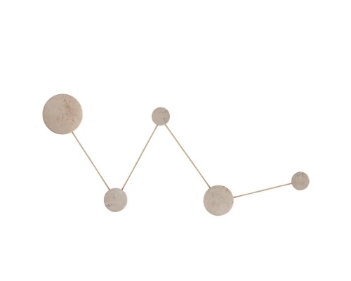 6625/25WL HIGHTECH ODL24 131 бежевый/металл/травертин Настенный светильник IP20 LED 25W 3000K 220V TRAVERTINO