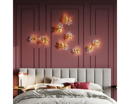 4371/3WL MIDCENT ODL23 201 золотое фольгирование/стекло Настенный св-к IP20 LED 3W 180Лм 3000K EVA