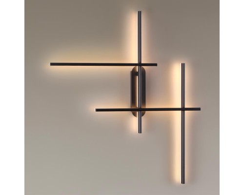 3890/36WLP L-VISION ODL20 197 черный/металл Настенный светильник LED 3000K/4000K (перекл. ч/з тумблер) 36W 220V RUDY