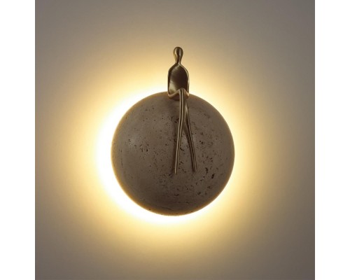 7011/5WL L-VISION ODL25 Настенный светильник латунь/камень/медь IP20 LED 1*5W 3000K 220V CONFUCIUS