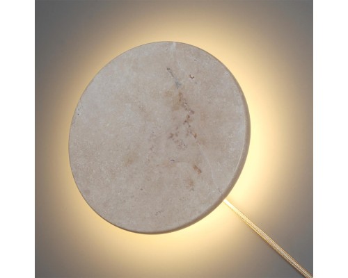 6625/25WL HIGHTECH ODL24 131 бежевый/металл/травертин Настенный светильник IP20 LED 25W 3000K 220V TRAVERTINO