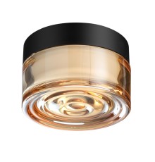 7158/6CL HIGHTECH ODL26 Настенно-потолочный светильник  черный/янтарный/стекло/поликарбонат IP65 LED 6W 410Лм 2200/2700/3000K 120° 220-240V RONDA