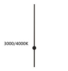 4335/18WLP HIGHTECH ODL22 299 черный Настенный светильник IP20 LED 18W 849Лм 3000K/4000K (перекл. ч/з тумблер на драйвере) FILLINI