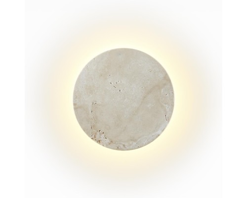 6625/8WL HIGHTECH ODL24 131 бежевый/металл/травертин Настенный светильник IP20 LED 12W 3000K 220V TRAVERTINO