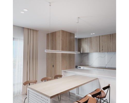 359306 OVER NT24 000 белый Светильник подвесной диммируемый со сменой цв.температуры (сенсор) IP20 LED 14W 2700/4000/6000K 220-240V FERMO