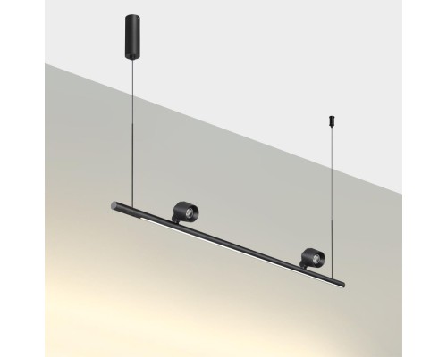 359309 OVER NT24 000 черный Светильник подвесной диммируемый (сенсер) IP20 LED 14W+14W 4000K 220-240V FERMO