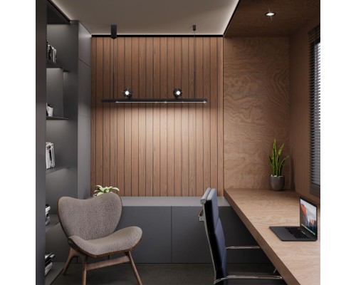 359309 OVER NT24 000 черный Светильник подвесной диммируемый (сенсер) IP20 LED 14W+14W 4000K 220-240V FERMO