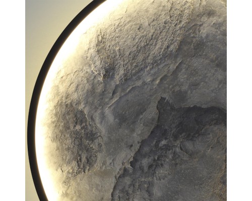 5078/45L L-VISION ODL24 черн./серо-беж./металл/натур.камень/акрил Настен.-потолочн.cветильн. LED 45W 3000K STOFLAKE