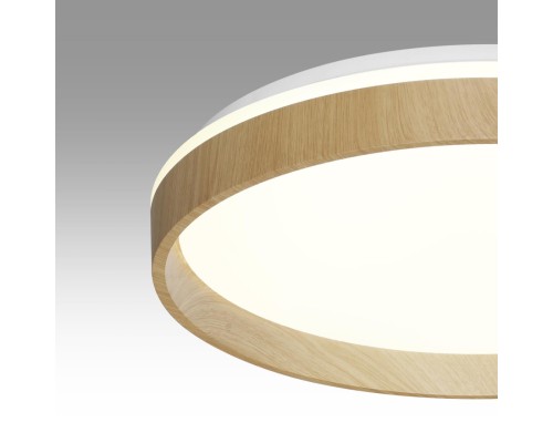 7684/DL BASICA SN 112 Светильник пластик/кор. под дер. LED 48Вт 4000K D390 IP43 GARI WOOD