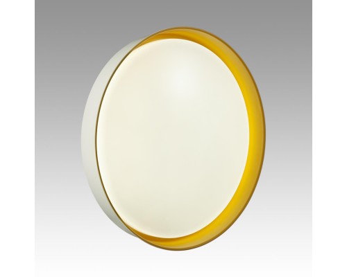 7711/DL COLOR SN 102 Светильник пластик/белый/желтый LED 48Вт 4000К D407 IP43 TUNA YELLOW