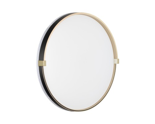 7647/DL PALE SN 138 Светильник пластик/белый/черный/золотой LED 48Вт 4000К D390 IP43 OLIDI BLACK