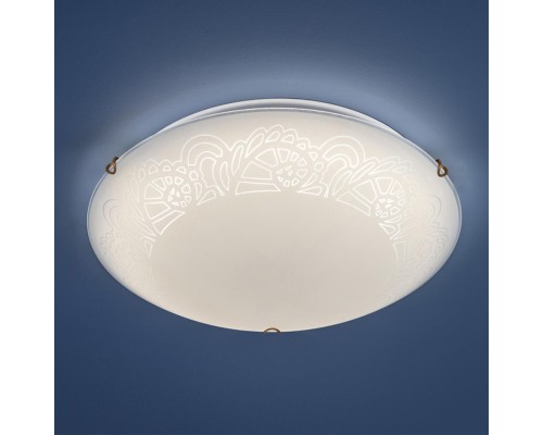 7602/DL SNOK SN Светильник стекло/белое/золото LED 48Вт 4000K D405 IP20 AMMONITE