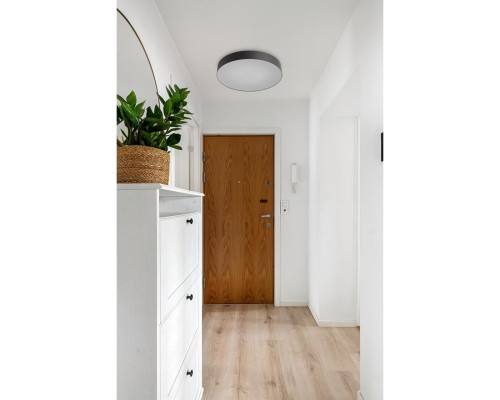 7780/ELN BASICA SN 138 Светильник пластик/белый/черный LED 76Вт 3000/4000/6000К D490 IP43 CCT OPTIMA