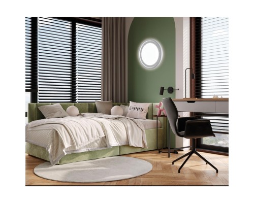 7681/ELN COLOR SN 164 Светильник пластик/сер под дер LED 76Вт 3000/4000/6000K D480 IP43 CCT MAVI WOOD