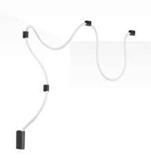 4391/30CL HIGHTECH ODL24 140 черный/металл/канат Настенно-потолочный светильник накладной (3 черных крепления в комплекте) IP20 LED 30W 1185Лм 4000K CORDA