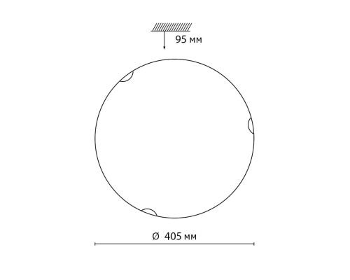 7602/DL SNOK SN Светильник стекло/белое/золото LED 48Вт 4000K D405 IP20 AMMONITE