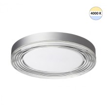 7728/76L MITRA LED SN Светильник металл/акрил/серебро/прозрачный LED 76Вт 4000K D400 IP20 INFINITA