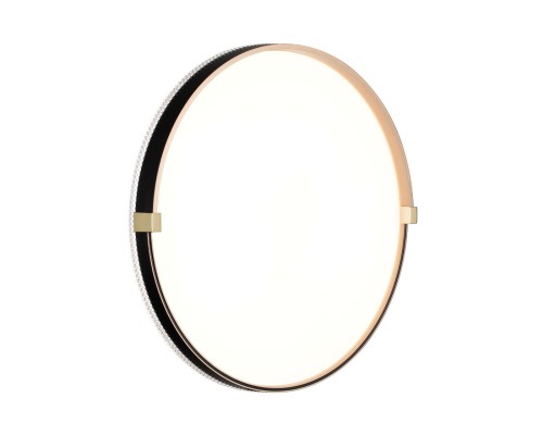 7647/DL PALE SN 138 Светильник пластик/белый/черный/золотой LED 48Вт 4000К D390 IP43 OLIDI BLACK