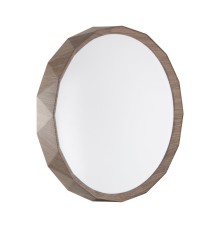 7637/DLN BASICA SN 169 Светильник пластик/кор. под дер LED 48Вт 3000/4000/6000К D385 IP43 CCT ZIF WOOD