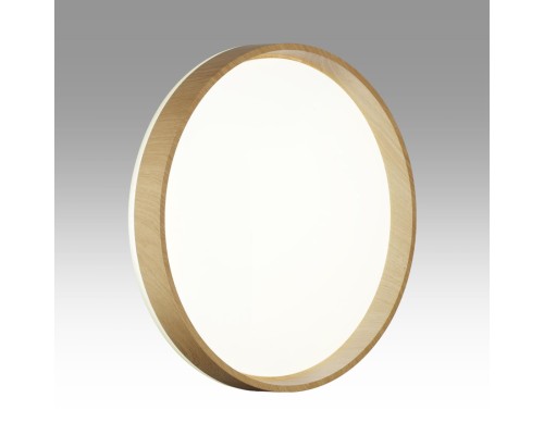 7684/DL BASICA SN 112 Светильник пластик/кор. под дер. LED 48Вт 4000K D390 IP43 GARI WOOD