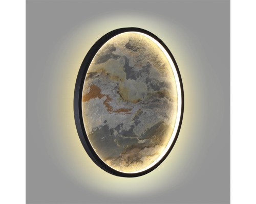 5078/35L L-VISION ODL24 черн./серо-беж./металл/натур.камень/акрил Настен.-потолочн.cветильн. LED 35W 3000K STOFLAKE