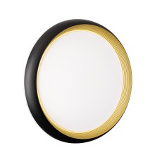 7651/DL PALE SN 86 Светильник пластик/черный/золотой LED 48Вт 4000К D380 IP43 TOFIQ BLACK