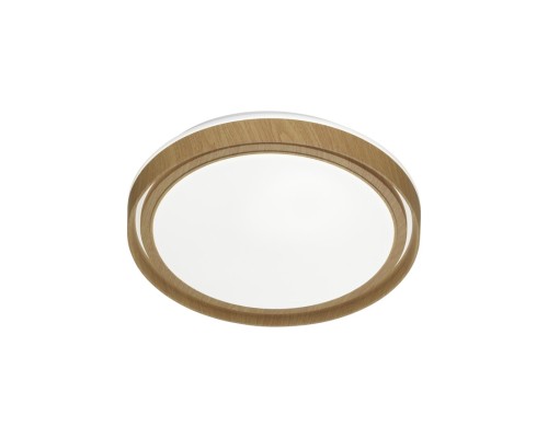 7640/DL BASICA SN 116 Светильник пластик/корич. под дер. LED 48Вт 4000K D390 IP43 RUX WOOD