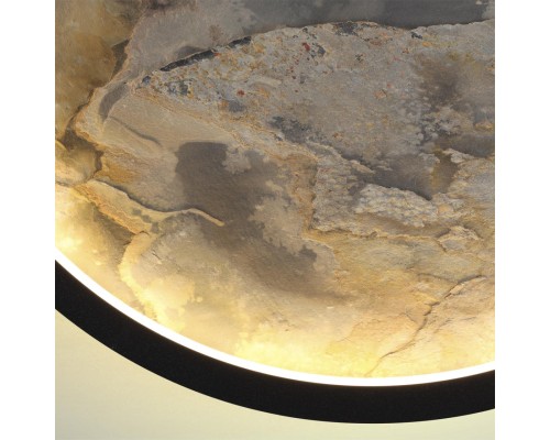 5078/25L L-VISION ODL24 черн./серо-беж./металл/натур.камень/акрил Настен.-потолочн.cветильн. LED 25W 3000K STOFLAKE