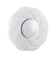 7687/DL PALE SN Светильник пластик/белый/серебристый LED 48Вт 4000К D390 IP43 BIGO