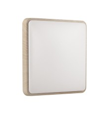 7608/AL PALE SN 028 Светильник пластик/белый//бежевый под дерево LED 18Вт без ДУ 4000К 290x290 IP43 MERTO