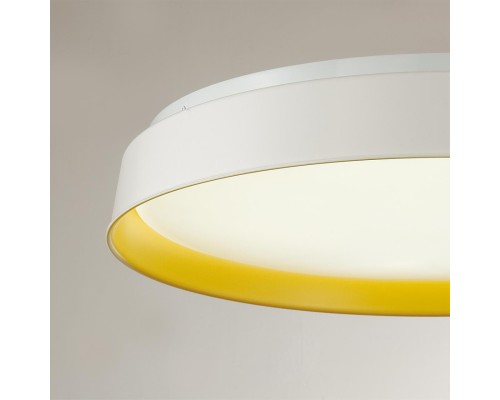 7711/DL COLOR SN 102 Светильник пластик/белый/желтый LED 48Вт 4000К D407 IP43 TUNA YELLOW