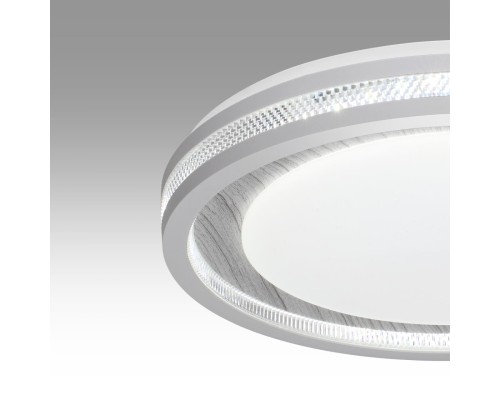 7681/ELN COLOR SN 164 Светильник пластик/сер под дер LED 76Вт 3000/4000/6000K D480 IP43 CCT MAVI WOOD