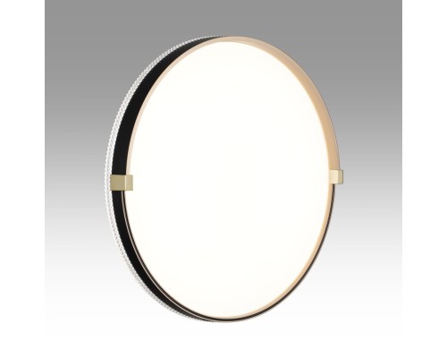 7647/DL PALE SN 138 Светильник пластик/белый/черный/золотой LED 48Вт 4000К D390 IP43 OLIDI BLACK