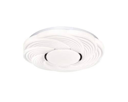 7687/DL PALE SN Светильник пластик/белый/серебристый LED 48Вт 4000К D390 IP43 BIGO