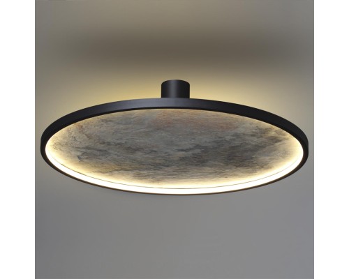 5078/55L L-VISION ODL24 черн./серо-беж./металл/натур.камень/акрил Настен.-потолочн.cветильн. LED 55W 3000K STOFLAKE