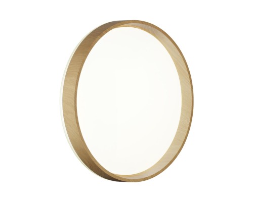 7684/DL BASICA SN 112 Светильник пластик/кор. под дер. LED 48Вт 4000K D390 IP43 GARI WOOD