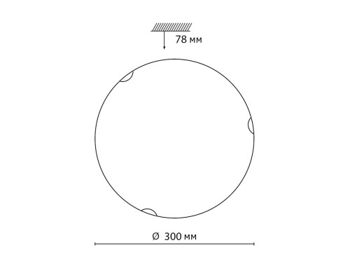7602/BL SNOK SN Светильник стекло/белое/золото LED 24Вт 4000K D300 IP20 AMMONITE