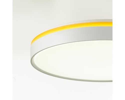 7709/DL COLOR SN 100 Светильник пластик/белый/желтый LED 48Вт 4000К D420 IP43 KEZO YELLOW