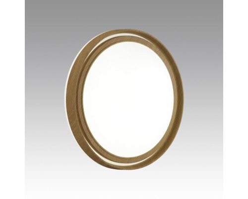 7640/DL BASICA SN 116 Светильник пластик/корич. под дер. LED 48Вт 4000K D390 IP43 RUX WOOD